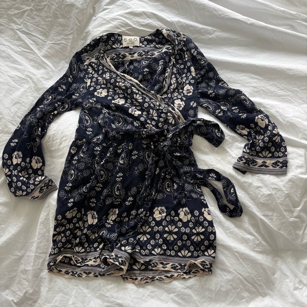 SEA New York navy romper XS